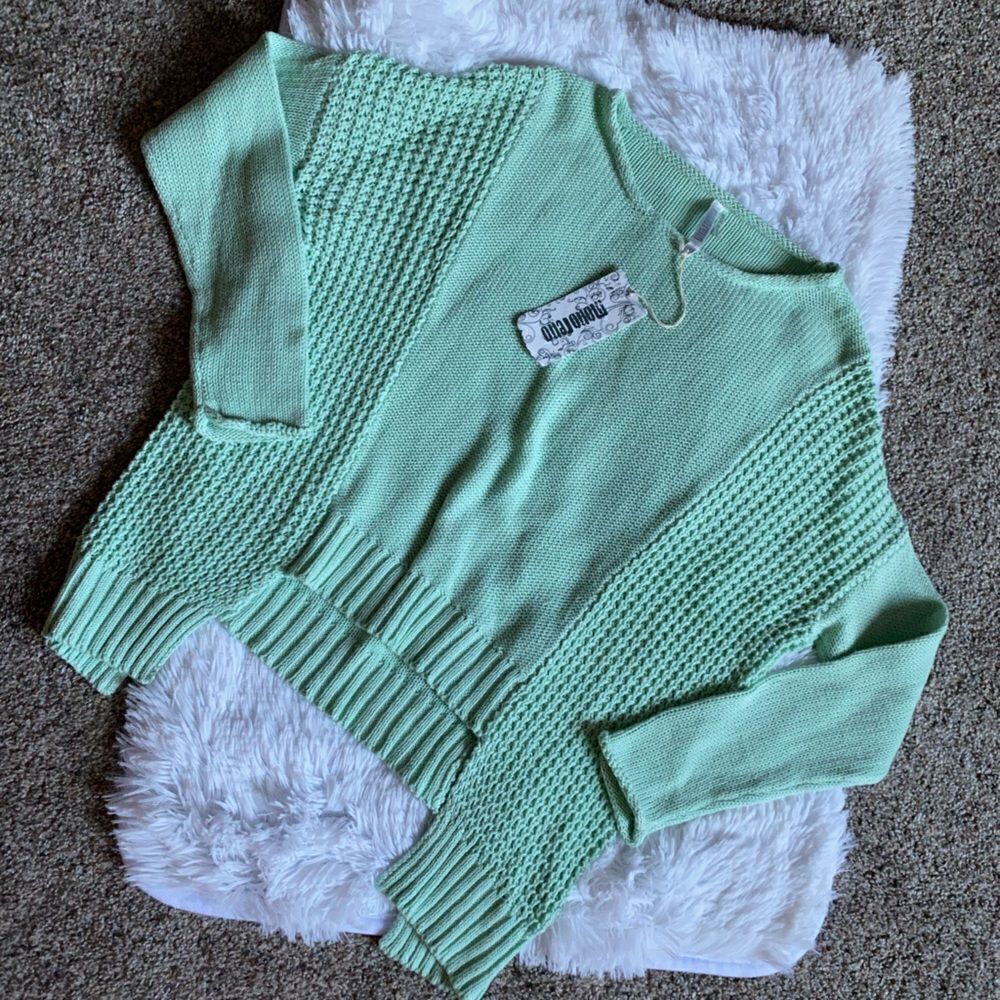 Monoreno Sweater NEW Linen Cotton Blend Size Medium